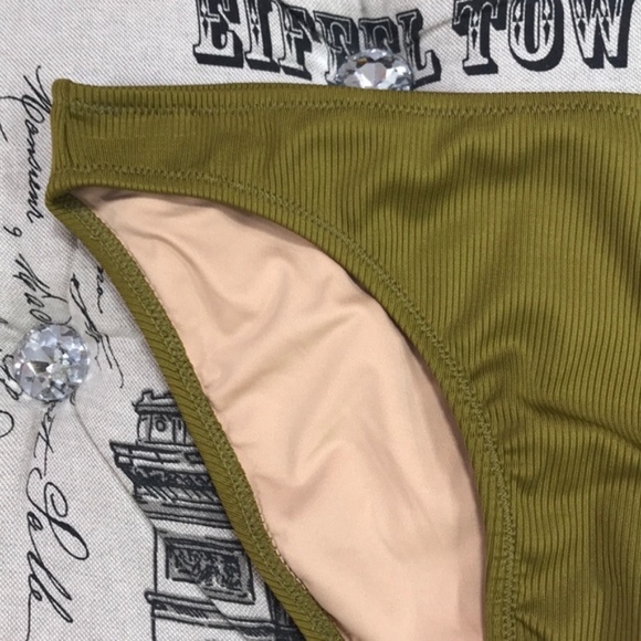 NWOT Madewell Second Wave Ribbed Classic Bikini Bottom - Picture 3 of 7